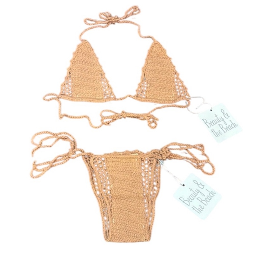 Beauty & The Beach Light Brown Itsy Bitsy Bikini Set